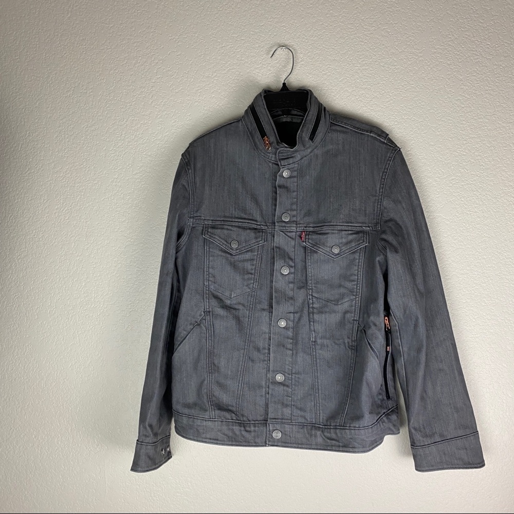 Levis Jacket Biker Style Hoodie Size Medium Rare